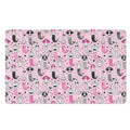 Pink Girly Mermaid Pattern Print Polyester Doormat