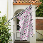 Pink Girly Mermaid Pattern Print Polyester Flag