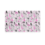 Pink Girly Mermaid Pattern Print Polyester Flag