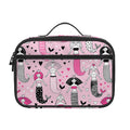 Pink Girly Mermaid Pattern Print Portable Lunch Bag
