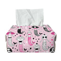 Pink Girly Mermaid Pattern Print Rectangle Tissue Box Cover