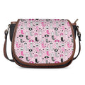 Pink Girly Mermaid Pattern Print Saddle Bag
