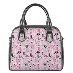 Pink Girly Mermaid Pattern Print Shoulder Handbag