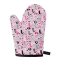 Pink Girly Mermaid Pattern Print Single Oven Mitt