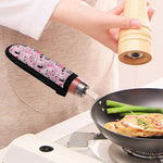 Pink Girly Mermaid Pattern Print Skillet Handle Cover