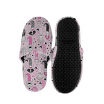 Pink Girly Mermaid Pattern Print Slippers