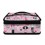 Pink Girly Mermaid Pattern Print Small Lunch Bag