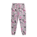 Pink Girly Mermaid Pattern Print Sweatpants