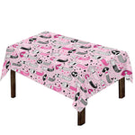 Pink Girly Mermaid Pattern Print Tablecloth