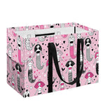 Pink Girly Mermaid Pattern Print Utility Tote Bag