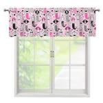 Pink Girly Mermaid Pattern Print Window Valance