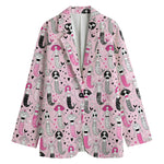 Pink Girly Mermaid Pattern Print Women's Blazer