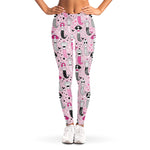 Pink Girly Mermaid Pattern Print Women's Leggings
