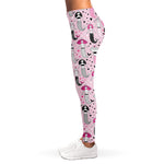 Pink Girly Mermaid Pattern Print Women's Leggings