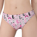 Pink Girly Mermaid Pattern Print Women's Panties