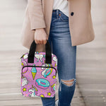 Pink Girly Unicorn Donut Pattern Print Bible Tote Bag