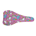 Pink Girly Unicorn Donut Pattern Print Bicycle Seat Cover