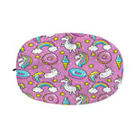Pink Girly Unicorn Donut Pattern Print Car Side Mirror Covers