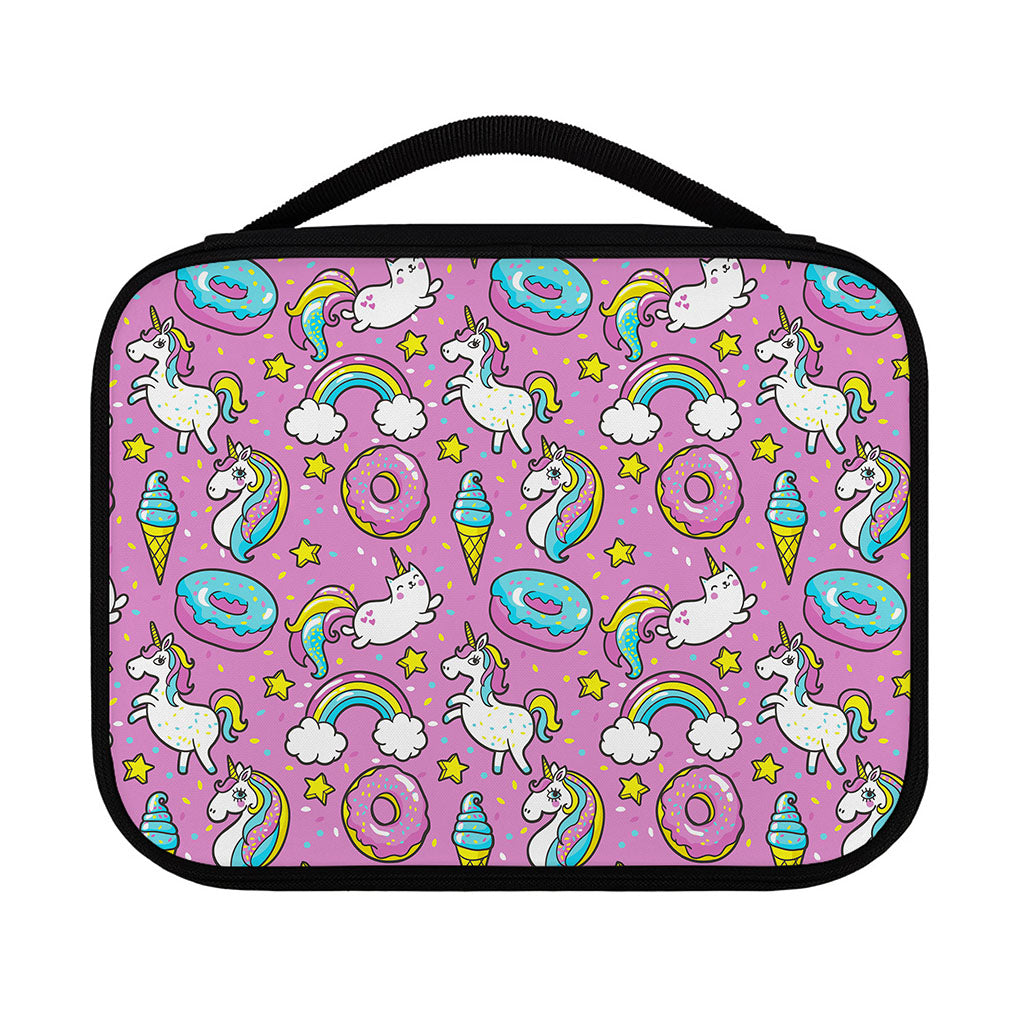 Pink Girly Unicorn Donut Pattern Print Classic Bible Case