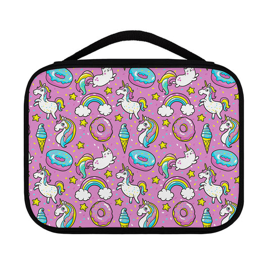 Pink Girly Unicorn Donut Pattern Print Classic Bible Case