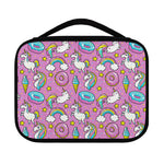 Pink Girly Unicorn Donut Pattern Print Classic Bible Case