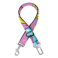Pink Girly Unicorn Donut Pattern Print Dog Seat Belt