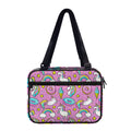 Pink Girly Unicorn Donut Pattern Print Double Strap Bible Bag