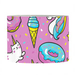 Pink Girly Unicorn Donut Pattern Print Drum Lamp Shade