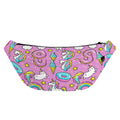 Pink Girly Unicorn Donut Pattern Print Fanny Pack