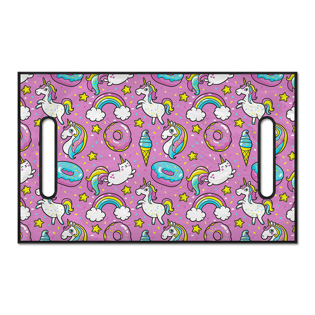 Pink Girly Unicorn Donut Pattern Print Golf Cart Seat Cover