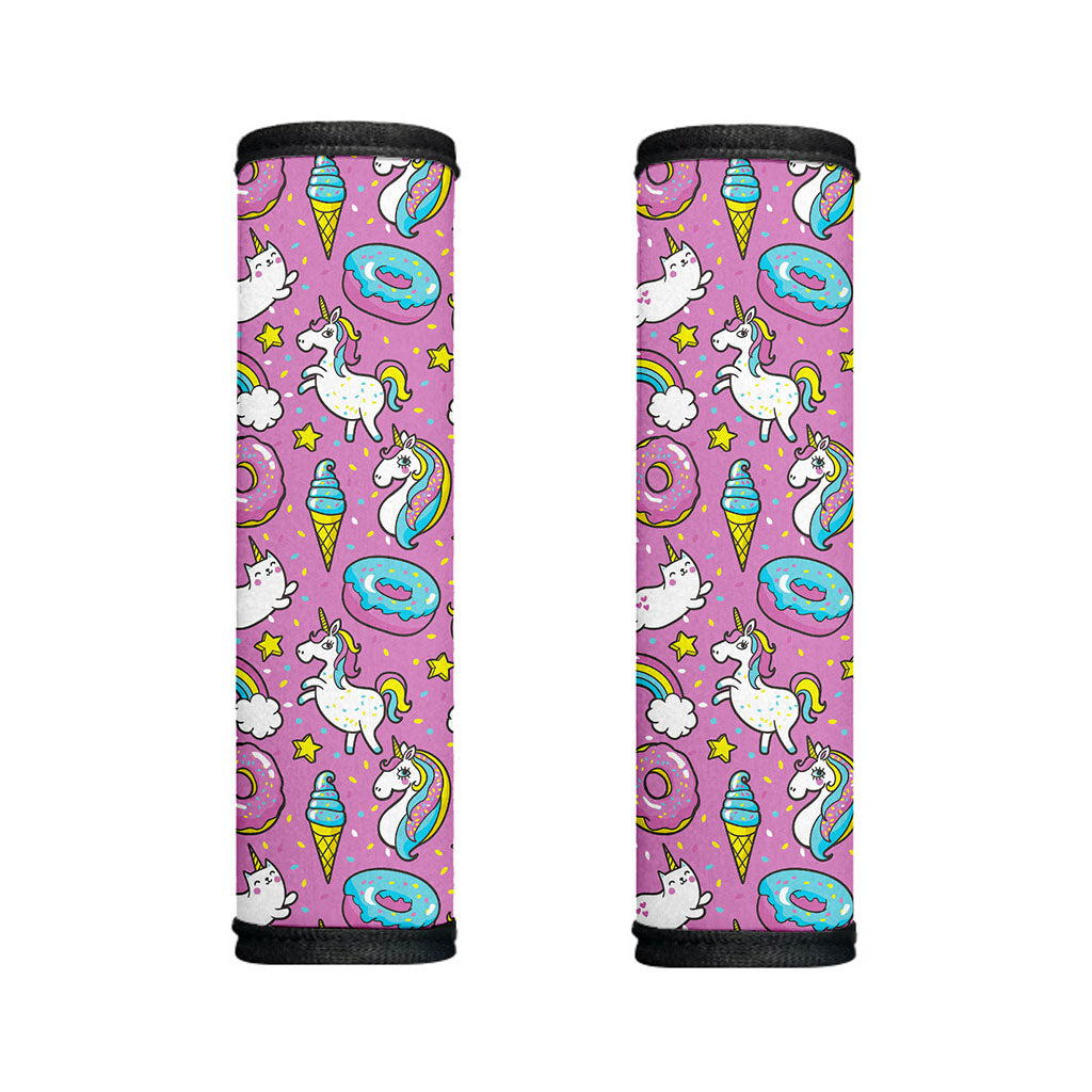 Pink Girly Unicorn Donut Pattern Print Handle Covers