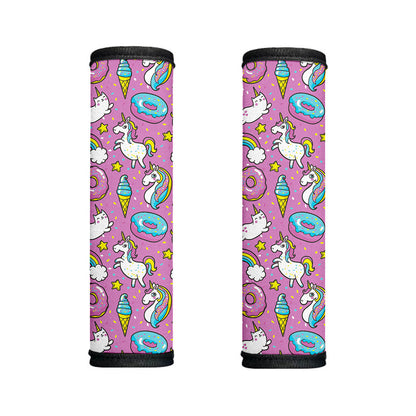 Pink Girly Unicorn Donut Pattern Print Handle Covers
