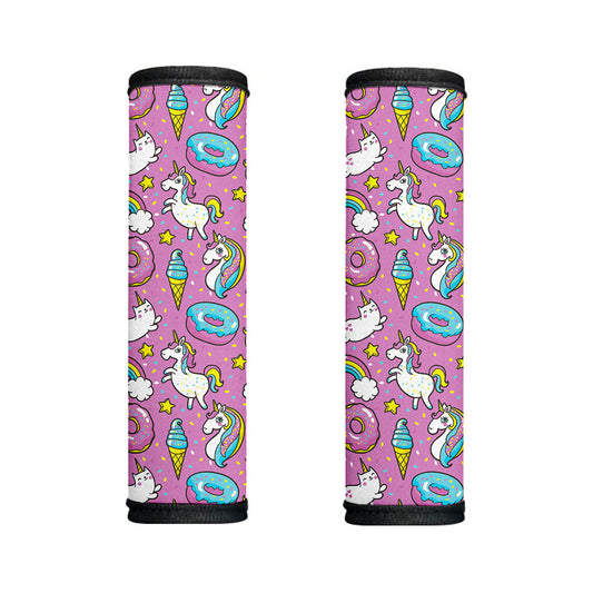 Pink Girly Unicorn Donut Pattern Print Handle Covers