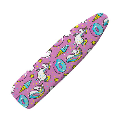 Pink Girly Unicorn Donut Pattern Print Ironing Board Cover