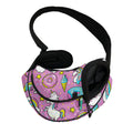 Pink Girly Unicorn Donut Pattern Print Pet Sling Carrier