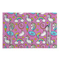 Pink Girly Unicorn Donut Pattern Print Placemat