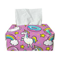 Pink Girly Unicorn Donut Pattern Print Rectangle Tissue Box Cover