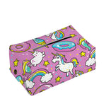 Pink Girly Unicorn Donut Pattern Print Rectangle Tissue Box Cover