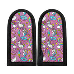 Pink Girly Unicorn Donut Pattern Print Skillet Handle Cover