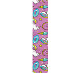 Pink Girly Unicorn Donut Pattern Print Table Runner