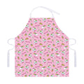 Pink Girly Unicorn Pattern Print Adjustable Apron