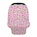 Pink Girly Unicorn Pattern Print Baby Seat Cover