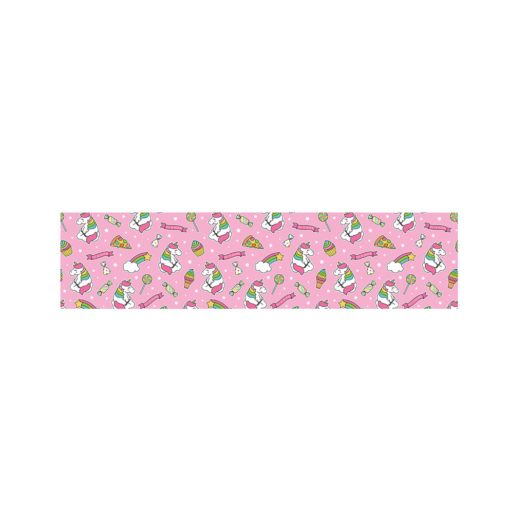 Pink Girly Unicorn Pattern Print Bed Runner