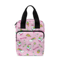 Pink Girly Unicorn Pattern Print Bible Tote Bag
