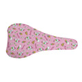 Pink Girly Unicorn Pattern Print Bicycle Seat Cover