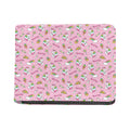 Pink Girly Unicorn Pattern Print Bifold Wallet