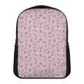 Pink Girly Unicorn Pattern Print Casual Backpack
