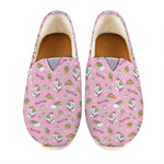 Pink Girly Unicorn Pattern Print Casual Shoes