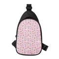 Pink Girly Unicorn Pattern Print Sling Bag