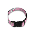 Pink Girly Unicorn Pattern Print Dog Collar